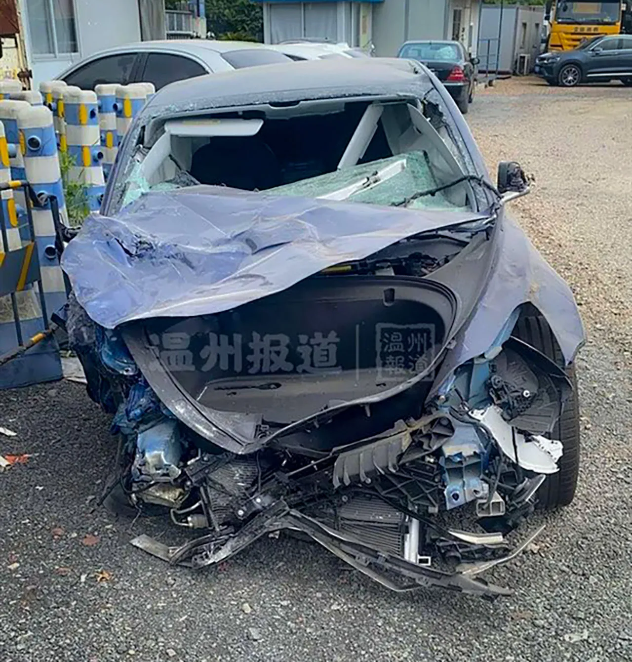 AutomobileFa Tesla Model 3 Crash