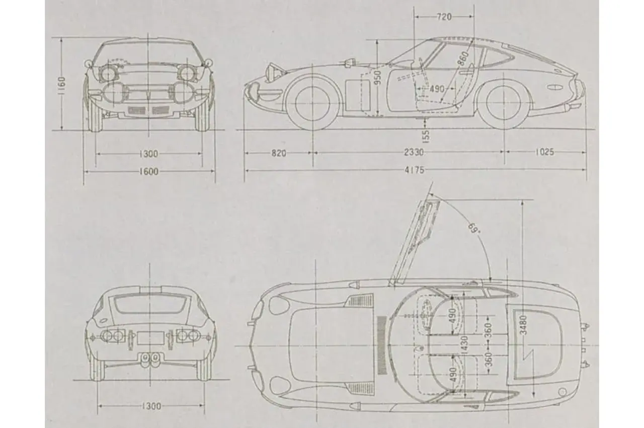 AutomobileFa Toyota 2000GT Sketches