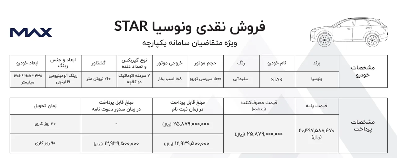 AutomobileFa Venucia Star sale 14030420