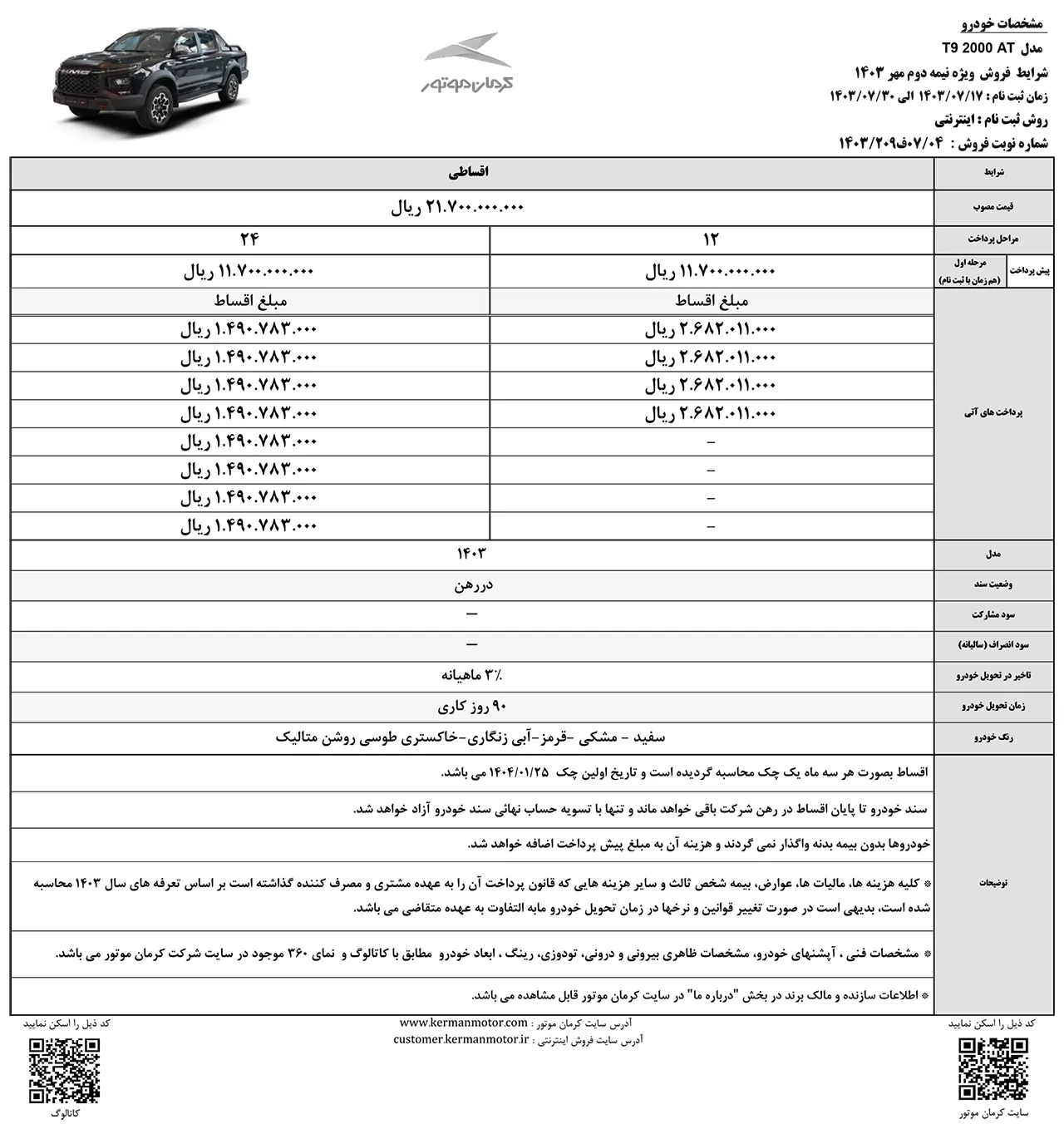 AutomobileFa KMC T9 Sale 14030716