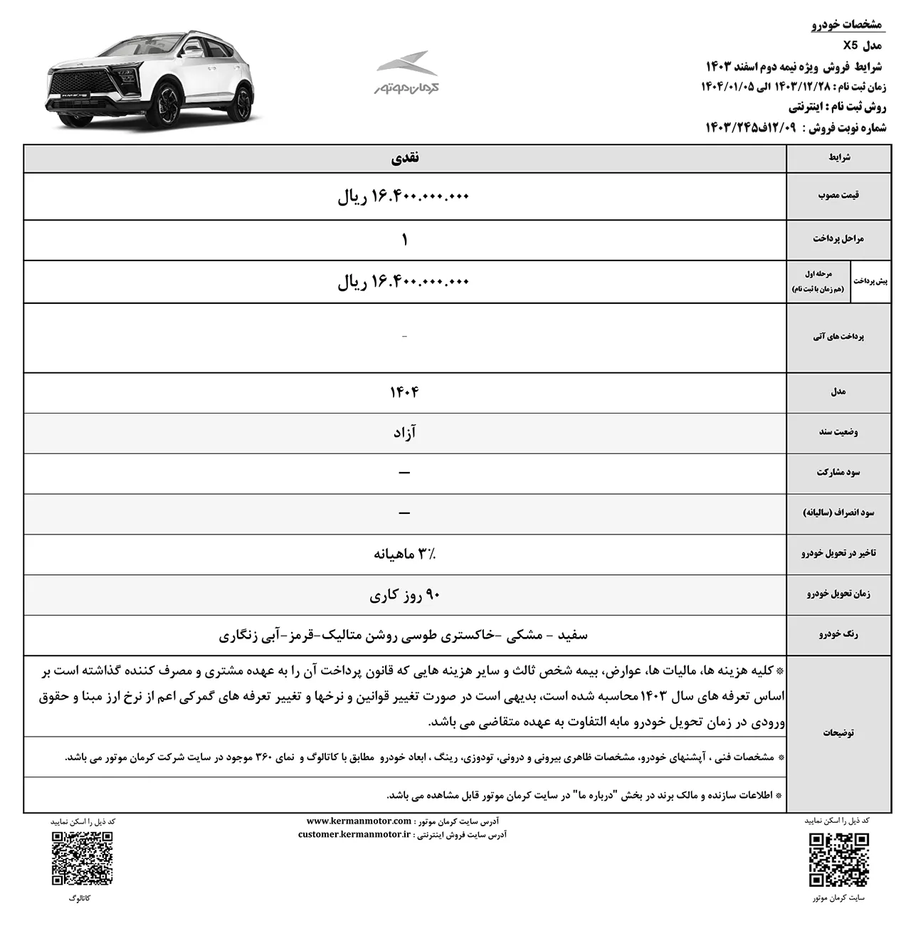 فروش KMC X5 در اسفند