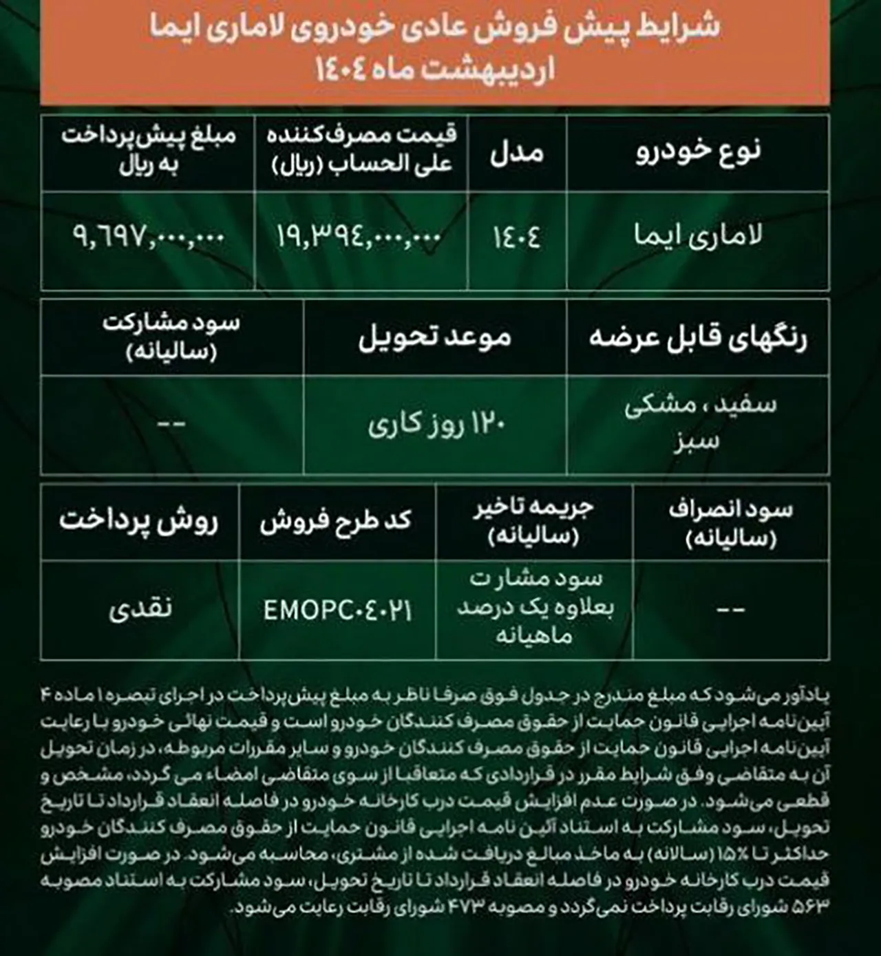 AutomobileFa Lamari Eama sale 14040214