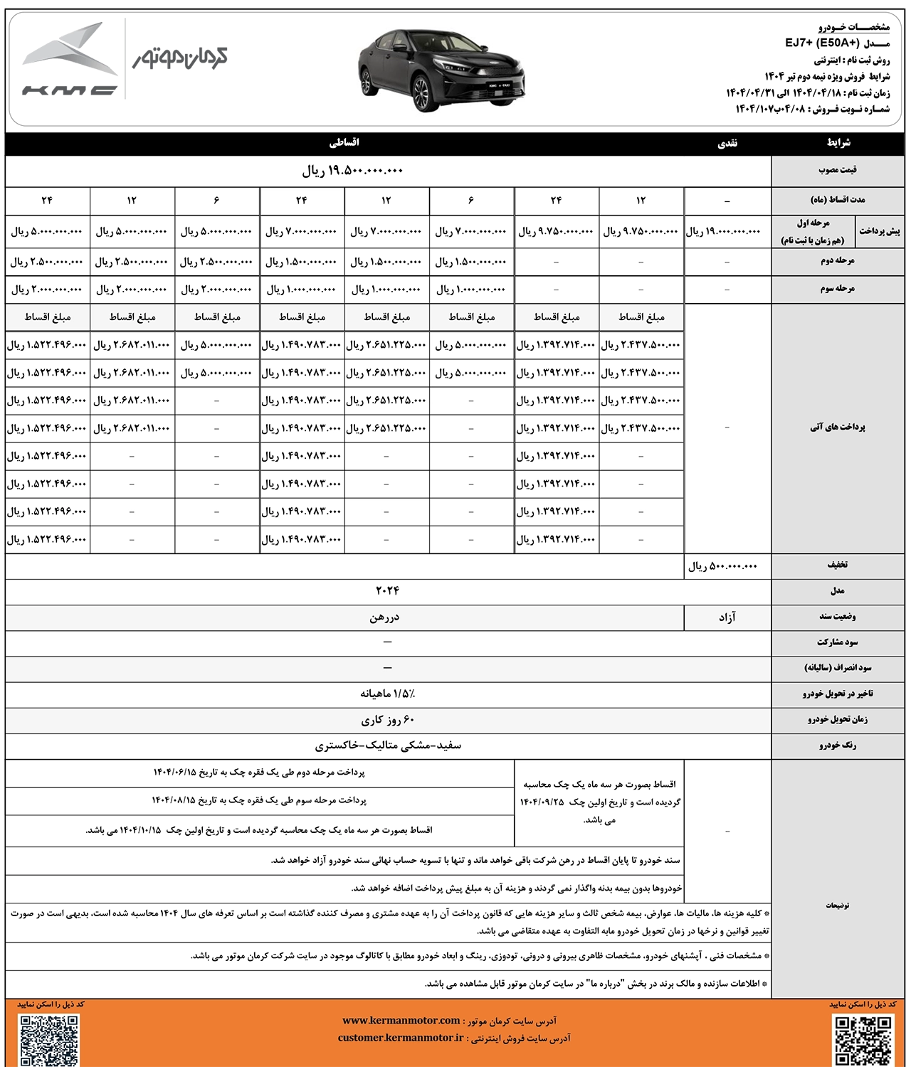automobilefa EJ7 نیمه دوم تیر1404