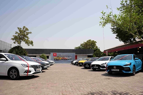MG car deliveries