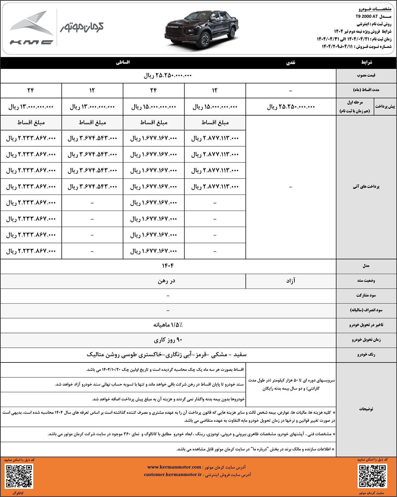 automobilefa T9 نیمه دوم تیر 1404