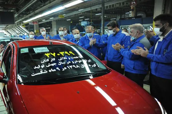 ایران خودرو رکورد تولید یک ساله خود را در 9 ماه شکست